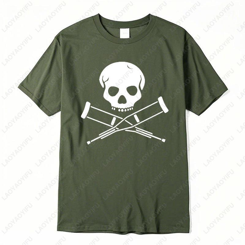Jackass Pirat Rolig Jul Julklapp Födelsedags T-shirt Retro Bomulls T-shirts Punk Dödskalle Grafisk T-shirt Kvinnor Män Casual Camisetas