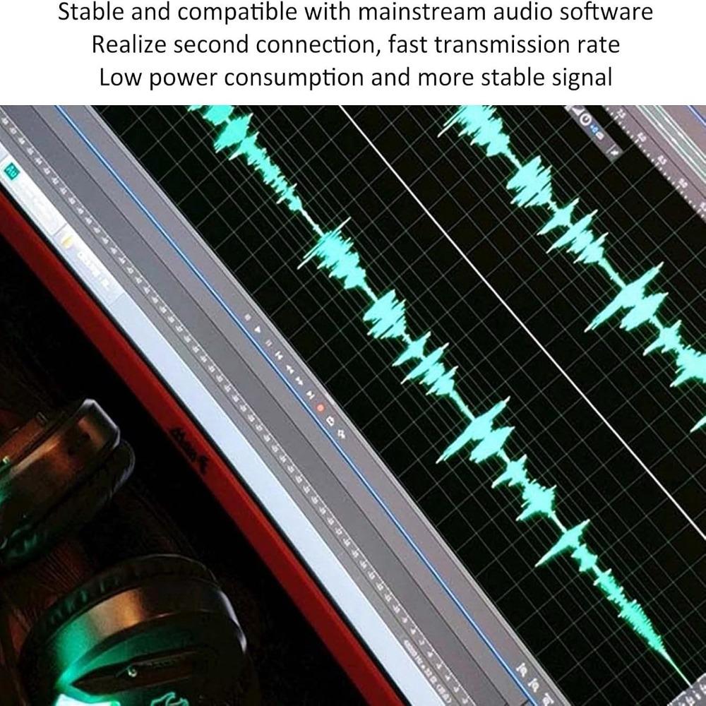 48V Power Audio Mixer Console 2 Channels USB Sound Card Sound Mixing Board  Internet Karaoke