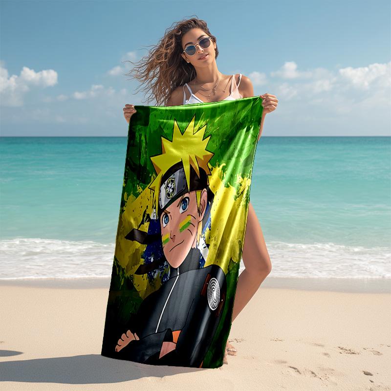 1pc Narutos Dynamic Pose Cartoon Quick Dry Microfiber Bath Towel for Swimming Surfing Camping Unisex Holiday. SJT7201145