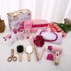 Wooden Makeup Toy Kits for Little Girls Role Playing Games, Pretend Play Makeup Beauty Set for Birthday Toys Playsets
