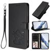 Custodia Portafoglio in Pelle con Gatto Carino 3D, Supporto a Libro per iPhone 17 16 15 Pro Max Samsung Xiaomi Redmi Honor Oppo Moto Google, Slot per Schede, Copertura a Flip