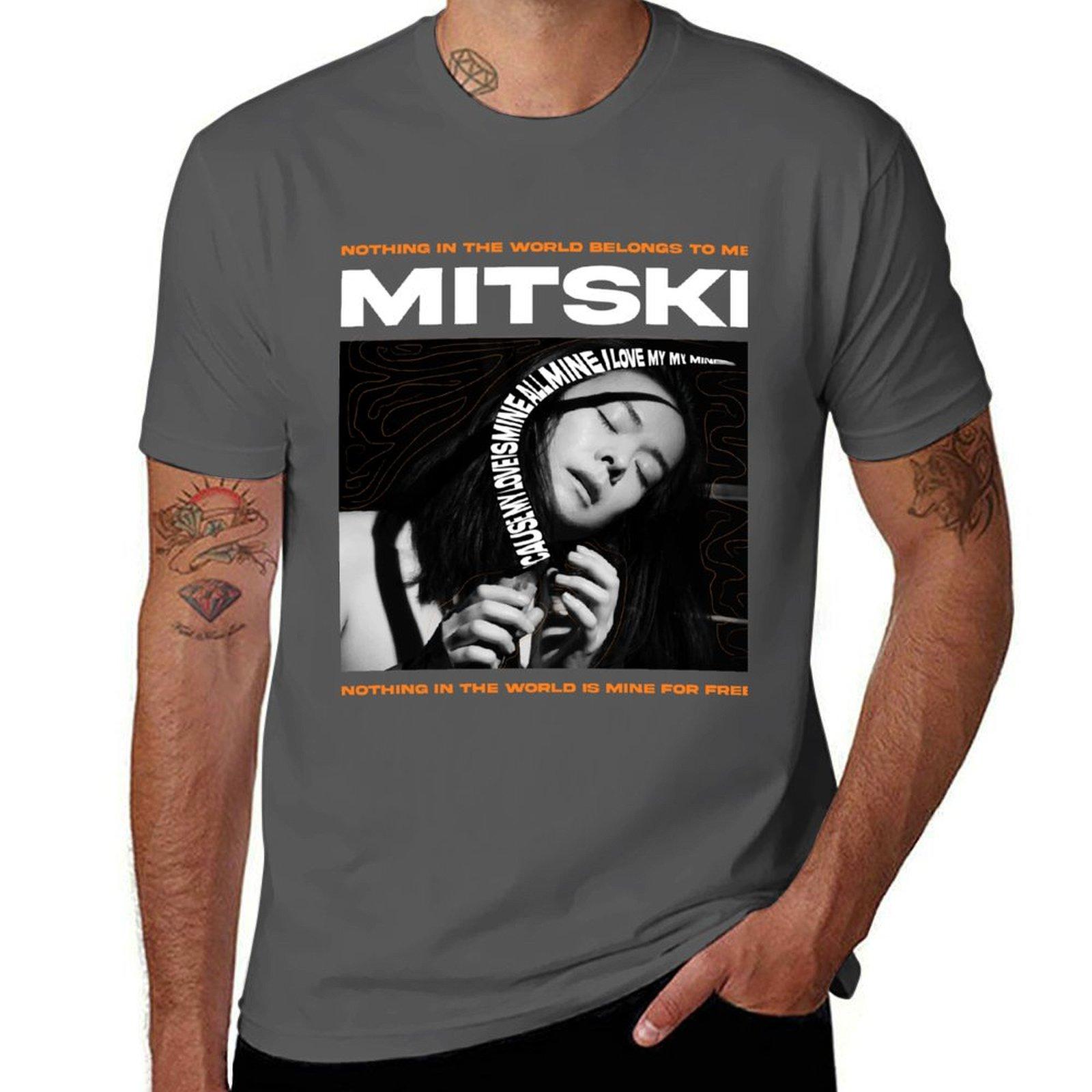 

Mitski T-Shirt cotton t shirts man 100% cotton t shirt man cotton tshirt 100% T-Shirt 4XL