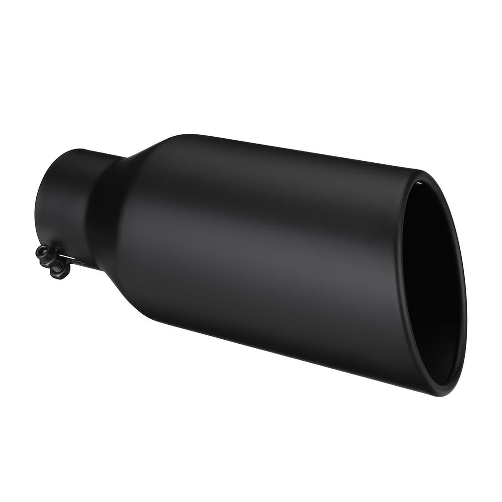 Universal Exhaust Tip 12inch Length 3inch Inlet 5inch Outlet Tailpipe Anti-Corrosive Car Straight Exhaust Tail Throat Pipe