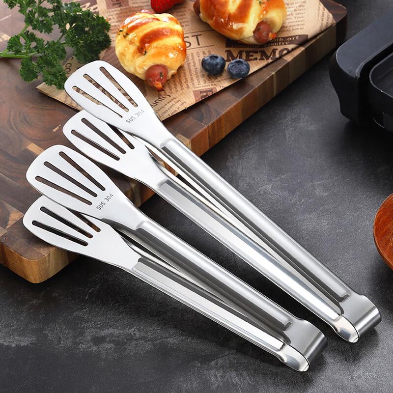 Stainless Steel BBQ & Serving Food Tongs