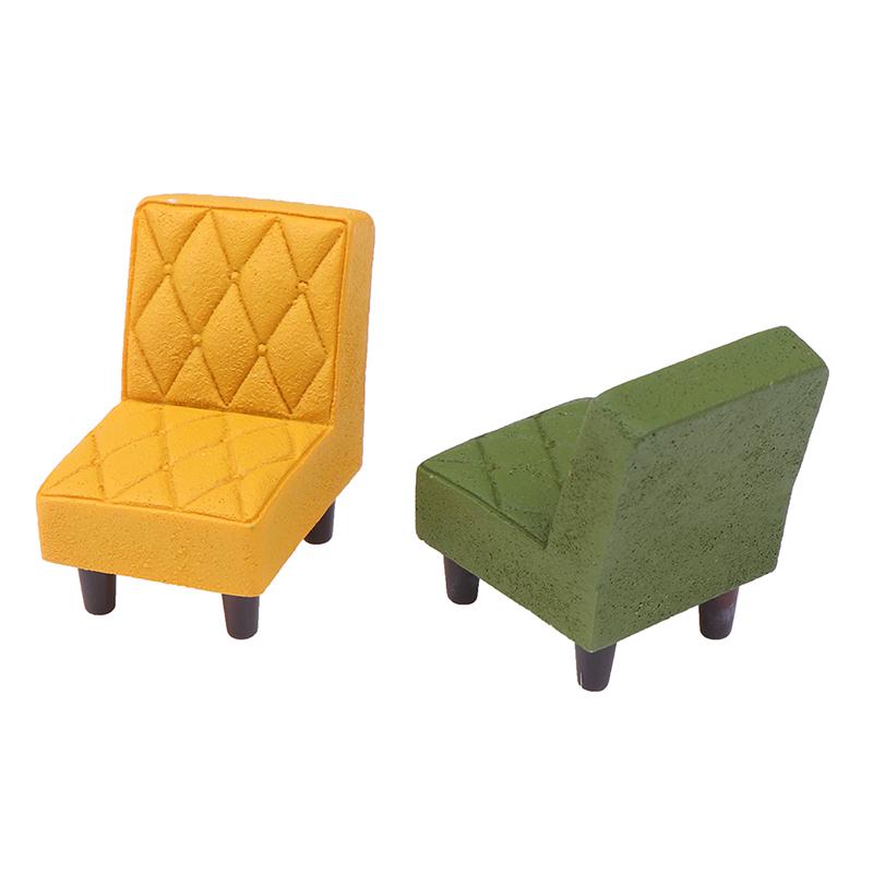 1/12 Dollhouse Miniature Accessories Mini Resin Stool Simulation Chair Furniture