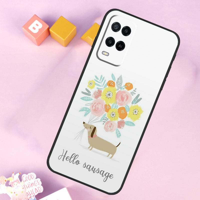 

Dachshund Sausage Dog Case For Oppo A60 A80 A40 A15 A16 A17 A57 A94 A74 A54 A76 A96 A18 A38 A58 A78 A98 A5 A6 Pro OPPO A74 5G