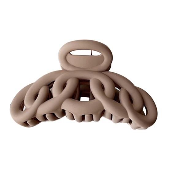 Korean Style Solid Color Hair Claw Women Hollow Out Frosted Hair Clip Vintage Hairpin Crab Hair Clip Hair Accessories