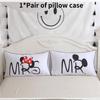 Couple 1 Pair Lovers Home Decor Pillow Case Sofa Waist Throw Cushion Cover