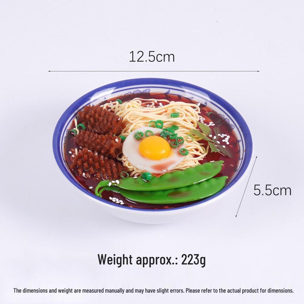 1:1 Lanzhou Lamian Fake Noodles Model - Big Bowl Beef & Seafood Display Prop
