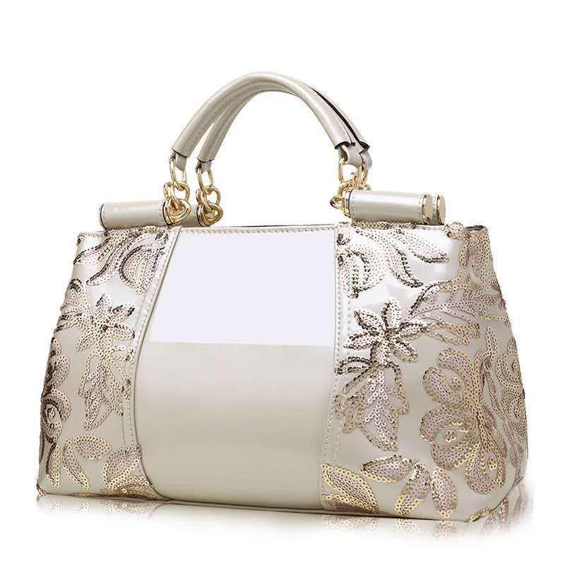Ladies' 2026 Patent Leather Shoulder Bag: Elegant European & American Style Handbag & Crossbody for Women.