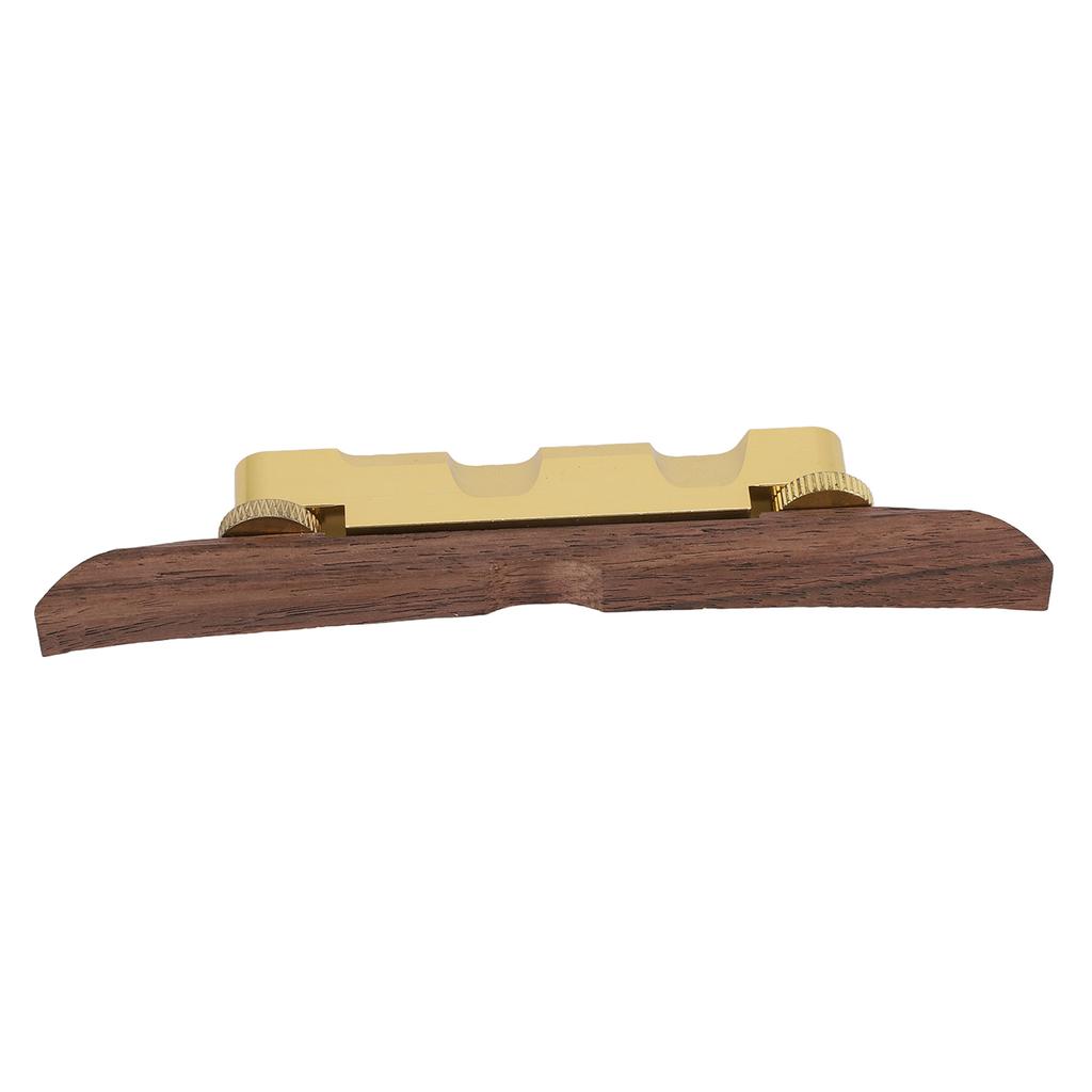 Guitar Bridge Replacement Adjustable Height Metal Rosewood Floating Bridge for Archtop Jazz Guitars