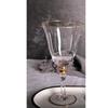 Gold Rim Red Wine Glass