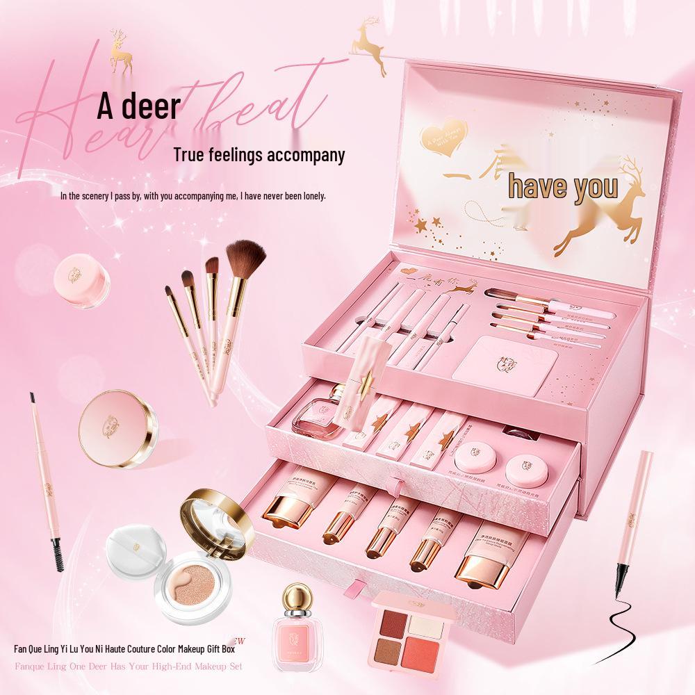 Fan Que Ling Valentinstag Haute Couture Make-up Geschenkbox für Freundin oder Ehefrau - Geburtstags-Make-up-Set