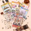 Mini-Landschafts-Stickerbuch DIY-Handbuch Material Miniatur-Szene Visuelle Stapel-Sticker Schreibwaren Kindergeburtstagsgeschenk
