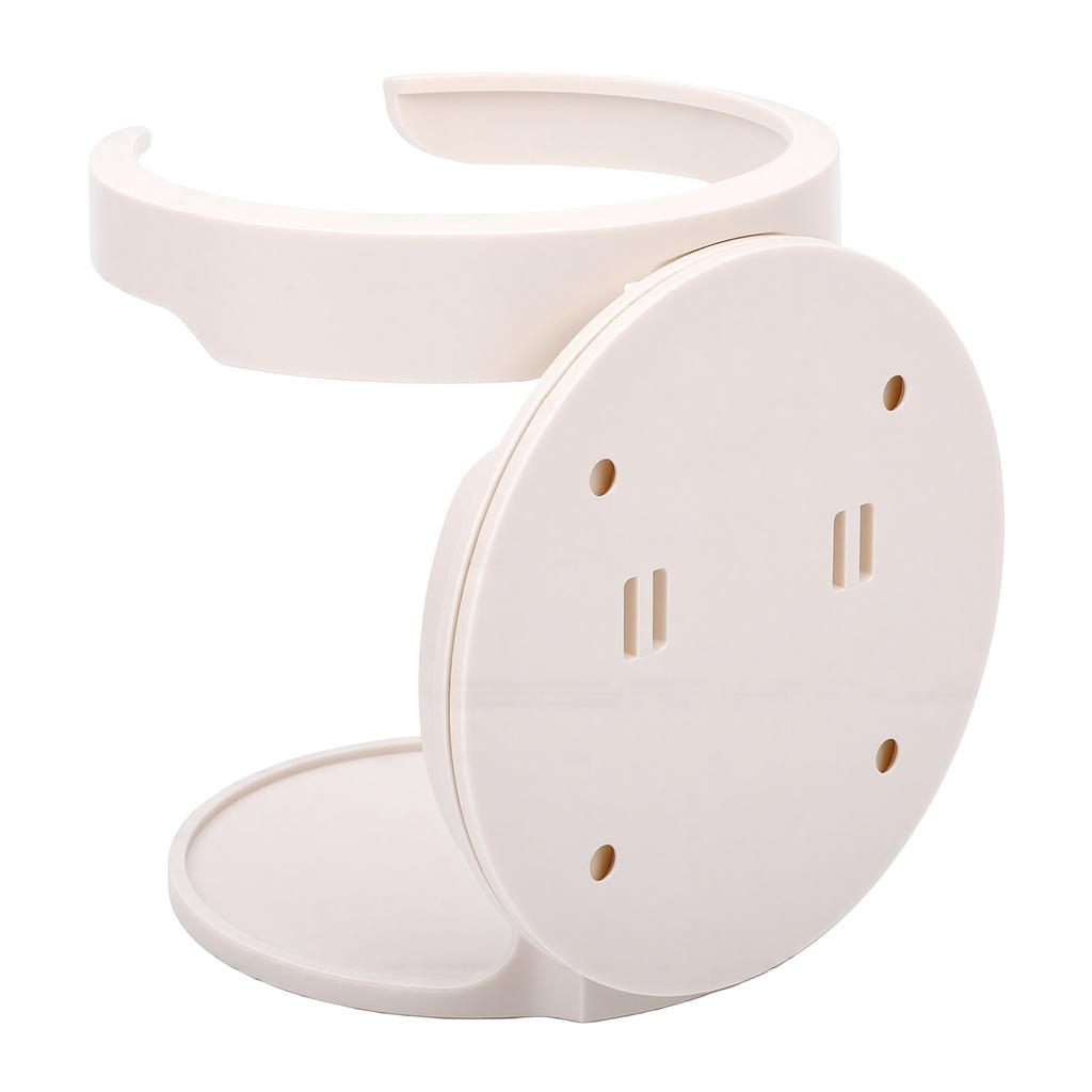Wall Mount Cup Holder Space Saving Spill Proof Foldable Cup Holder with Adhesive Patch for Cups Mugs Bottles White