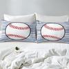 Sports Baseball Pattern Sheet Four-piece Bedding Set Bedroom Room Dormitory Bedding Decoration