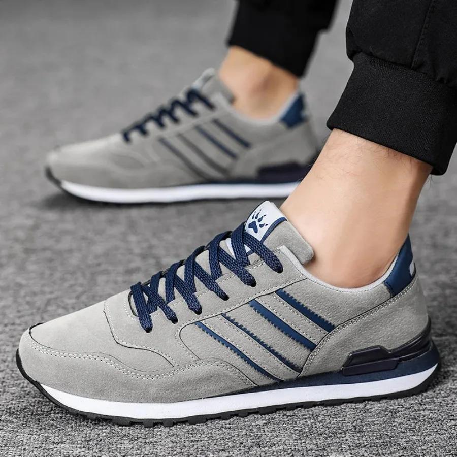 Artificial Leather Men Causal Shoes Male Spring Men Casual Light Shoes Sneakers Lac-up Flats Breathable Outdoors Sapato Sneakers