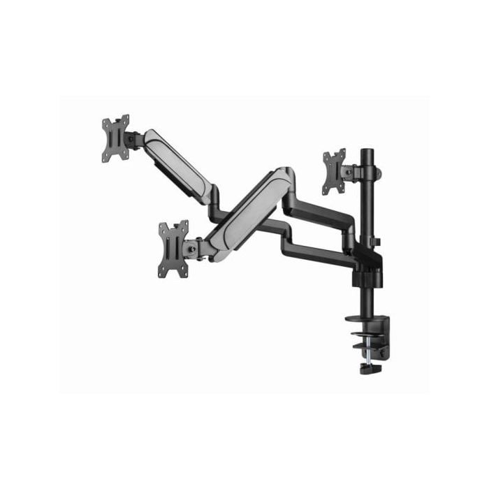 Gembird MA-DA3-01 Stolní držák pro tři monitory 27" VESA 100 Max 21 kg Černý