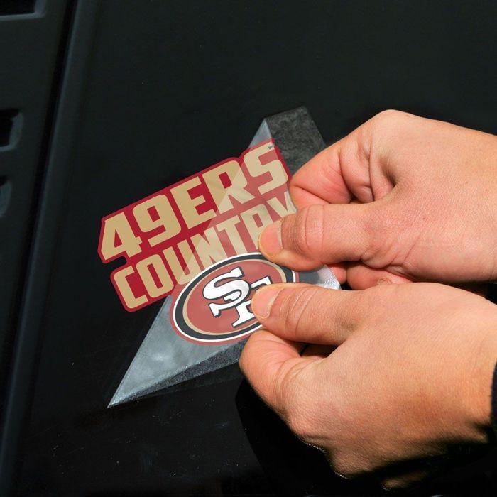 Wincraft Perfect Cut 10x10cm Autocollant NFL Teams Slogan