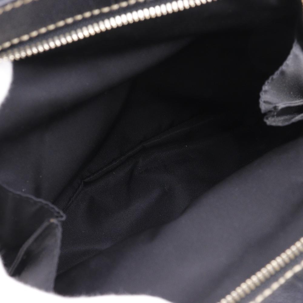 BVLGARI Maxi Rettale Handbag 2WAYShoulder black leather Women Used