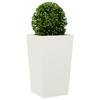 White Plant Pot 45 X 45 X 75 Cm Steel