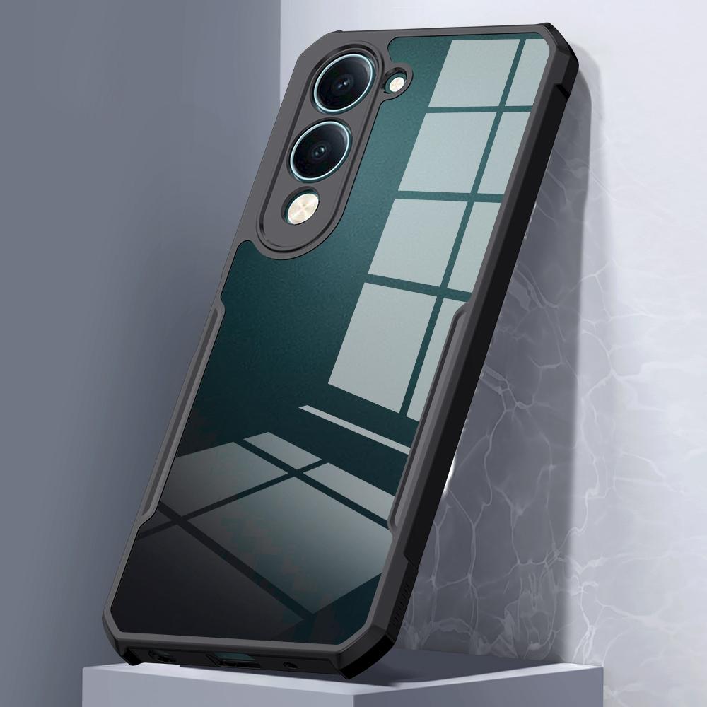 XUNDD For Vivo Y29s 5G/Y04 4G Case Dropproof TPU+Acrylic Clear Back Phone Cover