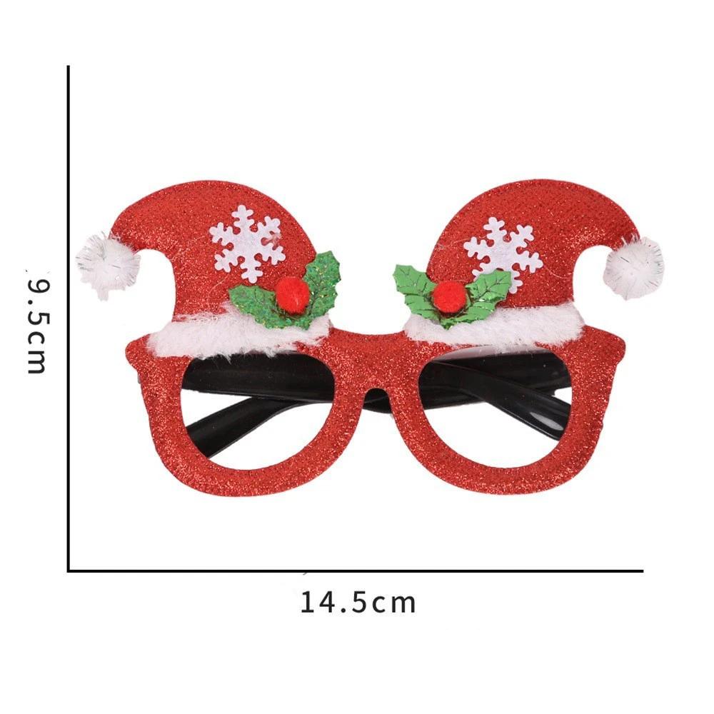 Santa Claus Snowman Antlers Xmas Tree Glasses Frames Christmas Glasses for Children,Christmas Decoration,Christmas Ornaments