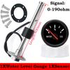 Water Level Gauge With Water Level Sensor 52mm Water Level Meter With Red Backlight 100-500mm 0-190Ohm Sensor 9-32V For Boat Car