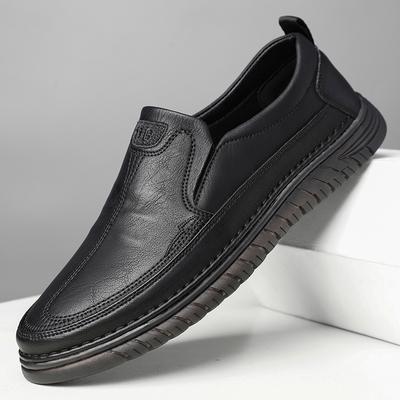 Leather Men Shoes Slip On Vintage Mens Loafers Soft Men's Shoes Outdoor Moccasins Boat Shoes Upscale Moccasins Driving Shoes Men