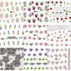 50 Sheets 3D DIY Nail Art Water Transfer Floral Manicure Tips Nail Sticker Decoration