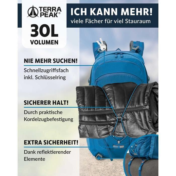 Rucksack - Terra Peak - Flex 30 - 30L - Mixte - Bleu - Wasserdicht