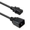 Qoltec Kabel Przedłużający Zasilający IEC C20/C13 | 3x1.5mm² | 1.2m