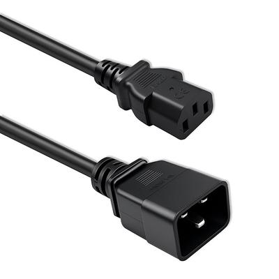 Qoltec Kabel Przedłużający Zasilający IEC C20/C13 | 3x1.5mm² | 1.2m