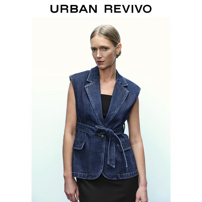 

Women s Retro Washed Denim Vest Jacket S