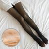Winter Fleece Tights Illusion Fake Black Leggings