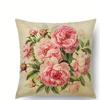 Rosa Rosen auf KissenbezügenGeeignet für Sofa, Auto, Schlafzimmer, dekorativer Kissenbezug, Kissenbezug