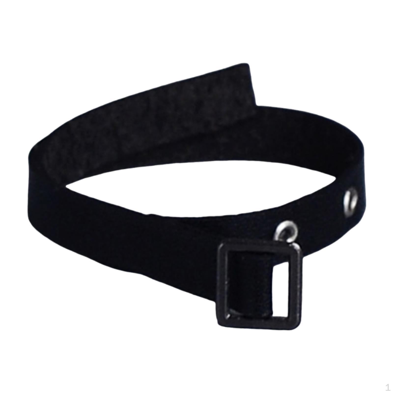 

1/12 Scale 15cm Doll PU Leather Belt Clothes Accessories DIY Kids Toy чёрный