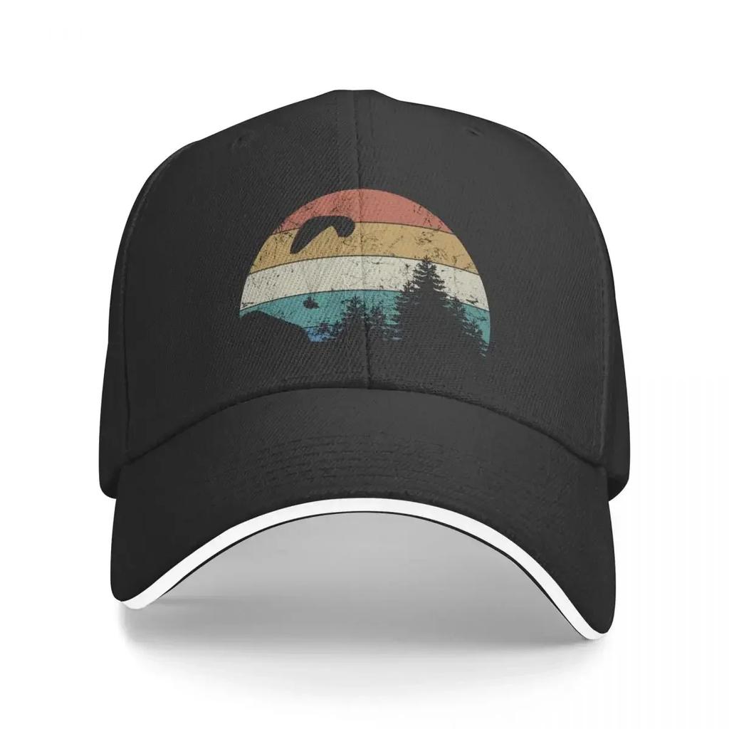 Paraglider Paragliding Paramotor Parachute Skydiving Sunset Baseball Cap Luxury Hat Golf Unisex Women's
