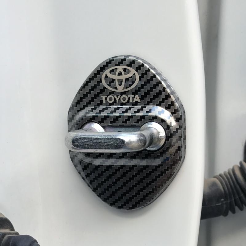 ANP1 For Toyota Vios Corolla Rav4 Auris Camry Yaris Car Stainless Steel door lock Cover chr Avensis Land Cruiser FJ sticker protect