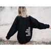 Women's Hooded Long Sleeve Loose Fit Sweatshirt Casual Colorblock Graphic Pullover