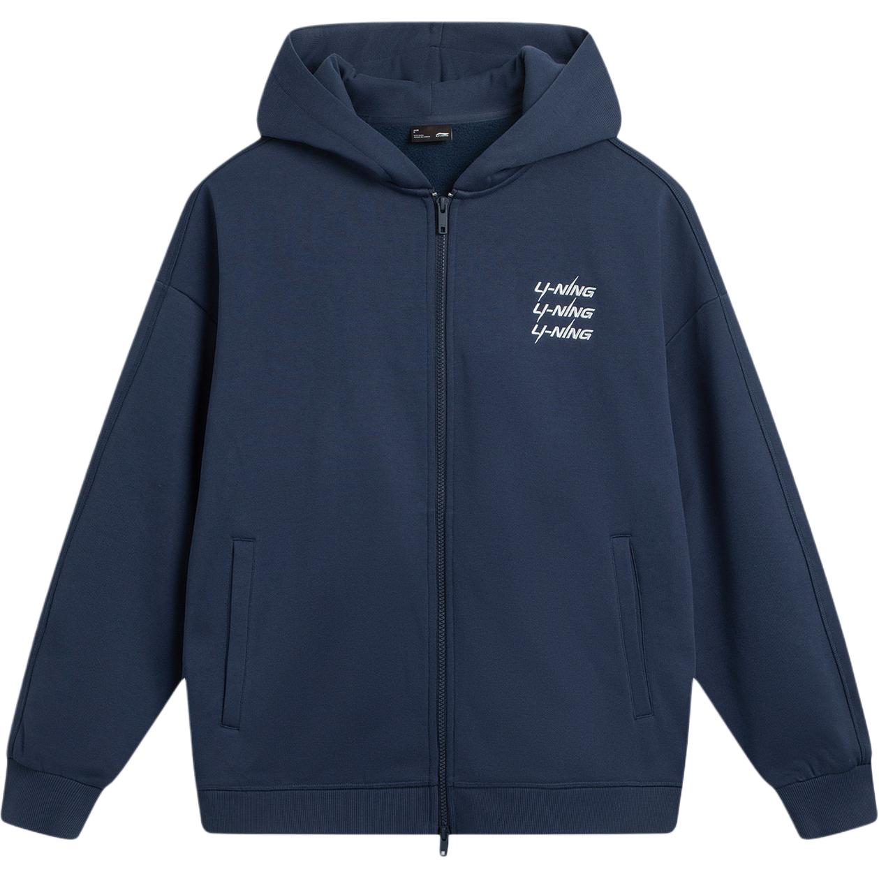 

Толстовка с капюшоном серии Li Ning Sports Lifestyle с надписью, флисовая куртка, унисекс, AWDVC61-6 XS