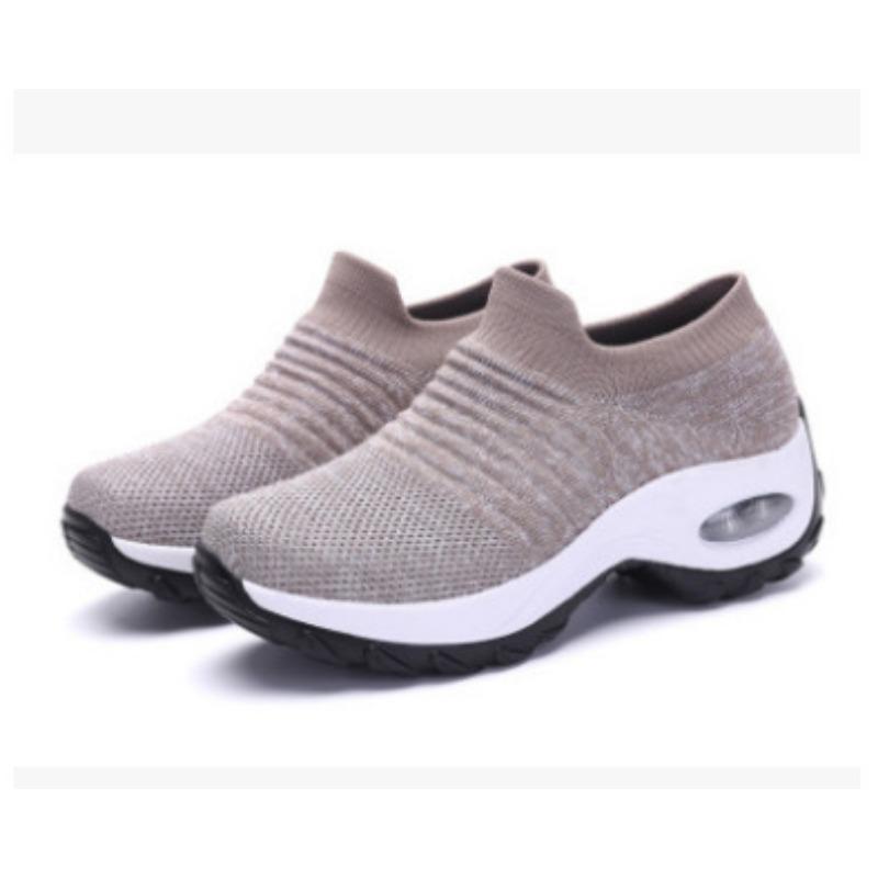 Large Size Outdoor Women'S Shoes Air Cushion Fly-Woven Sneakers Overalls Socks Shoes