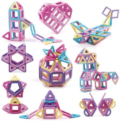 AMYCOOL Magnetic Blocks, 45 Pieces, Magnetic Toys for Girls, Refill Pack, Sold Individually, Add-On Pack, Trial Pack, Educational Toy, Cute 3D