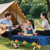4 Pack Camping Tablecloth Campfire Theme Birthday Party Table Cloth Camp Party Decorations Nature Hunting Table Covers for Forest Adventure Picnic