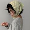 Cotton Linen Small Square Scarf Scarf Fresh Breathable For Women Hairband Versatile Triangular Scarf Necktie Fart Curtain