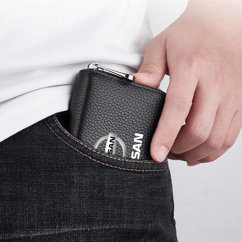 1Pcs Leather Car Driver's License ID Card Bank Card Wallet Car Styling For Nissan Nismo Tiida Teana ALTIMA SYLPHY MURANO KICKS QASHQAI
