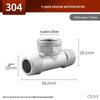 304 Stainless Steel Male Elbow Repair Nipple: Internal/External Thread Tee Water Pipe Fittings Set