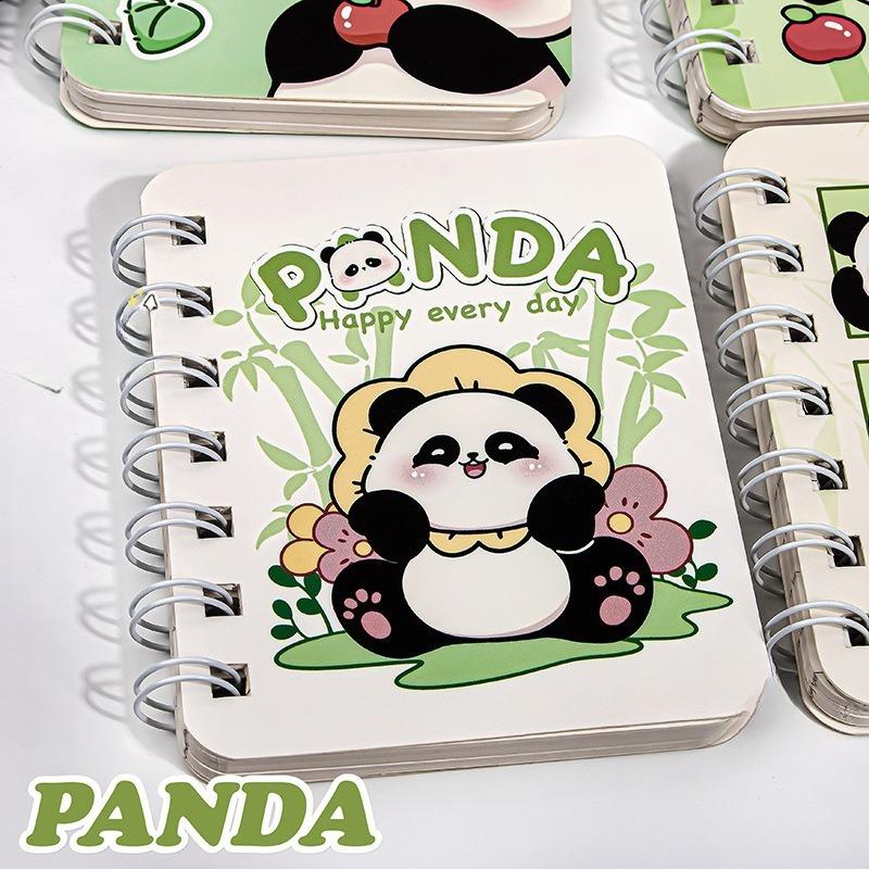 15Pcs Kawaii Cartoon Panda Spiral Notebook Cute Student Diary Journal School Memo Pad Planner Stationery Gift