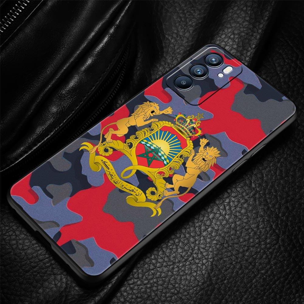 Case For Oppo Reno13 Reno12 Reno11 F Reno10 Pro A54 A53 A95 A76 A57 A98 A80 A79 5G A78 4G Cover Moroccan flag Morocco passport