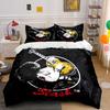 Guitarist Art with Slash Logo Bedding Duvet Cover Set Duvet Cover Pillowcases (1*Duvet Cover 2*Pillowcases, Without Duvet Insert)